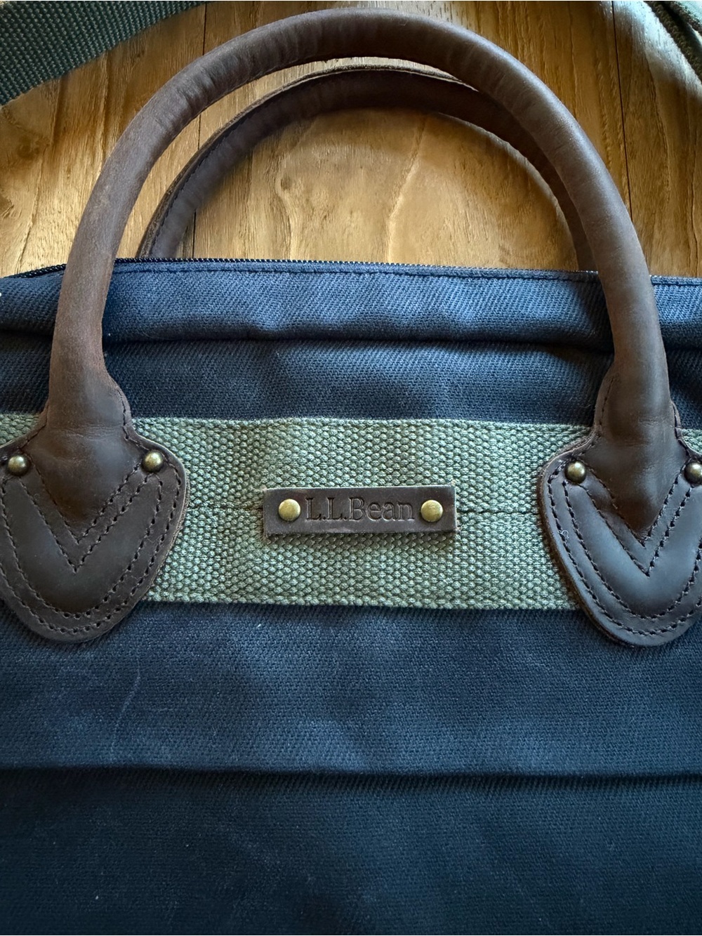 Vintage L.L Bean 100% cotton canvas messenger bag - Picture 2 of 4